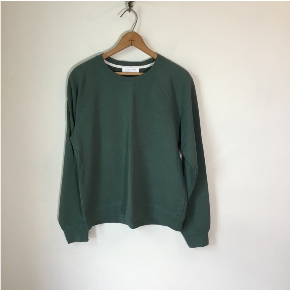 Everlane Green Crewneck Sweatshirt